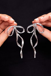 Heliophilia Silver Pendientes de Metal Plata con Cierre de Gancho